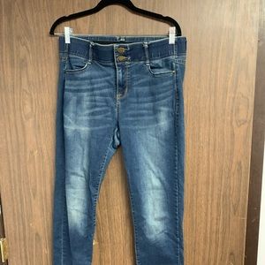 Apt 9 Straight Tummy control band Jeans - Size 12 - Minor Wear